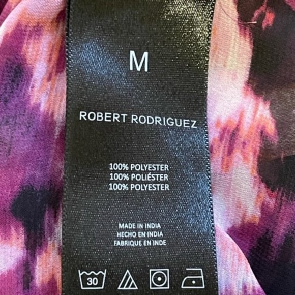 Robert Rodriguez Leslie Floral Popover Blouse Size Medium - Picture 9 of 11